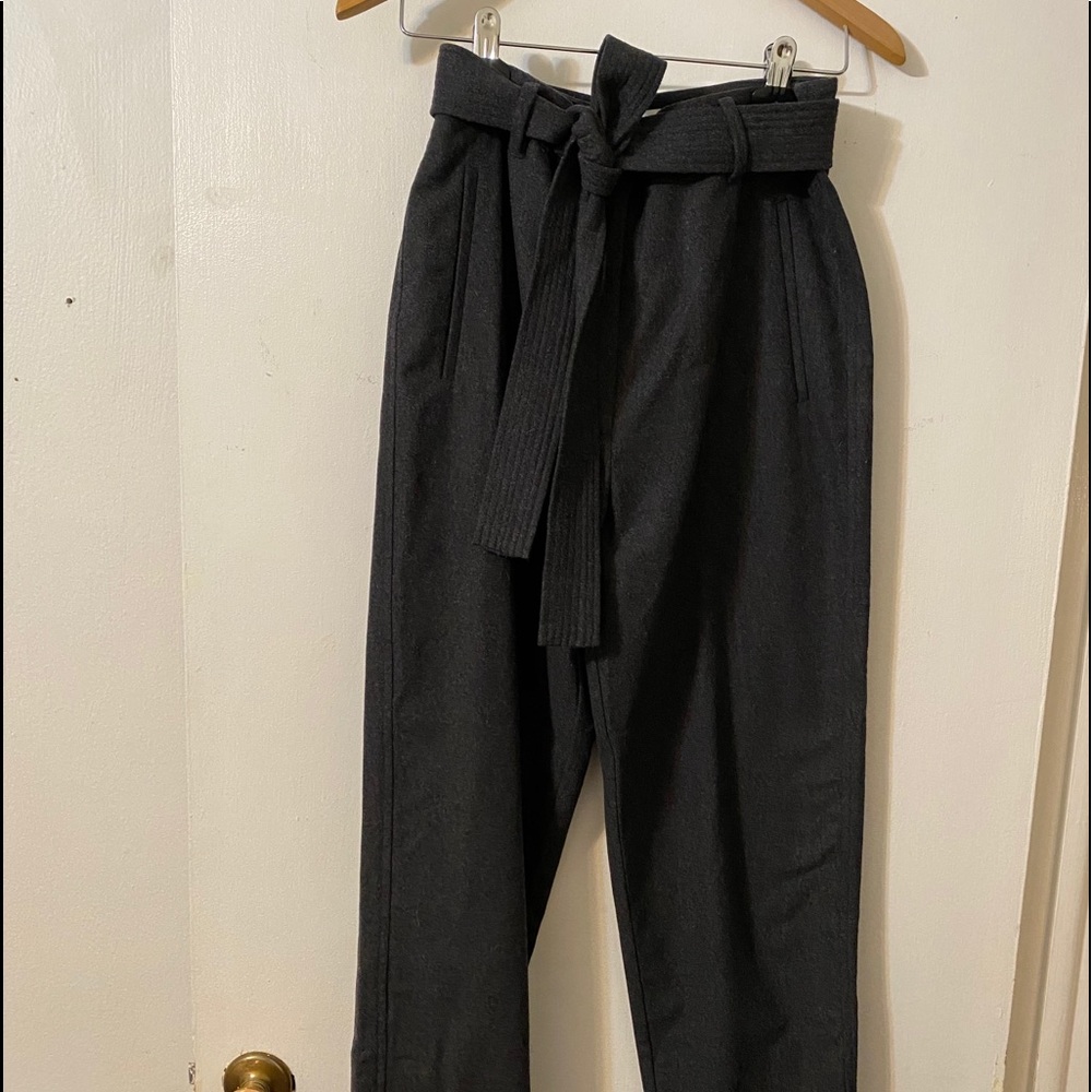 Wilfred high waisted tie trousers.